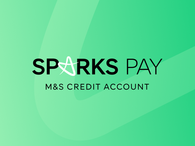 Banner Sparks Pay